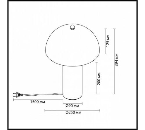 Настольная лампа декоративная Odeon Light Rufina 7089/2T