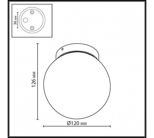 Накладной светильник Odeon Light NATURE 7124/1C