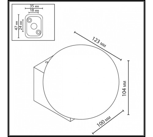 Накладной светильник Odeon Light NATURE 7124/1WA