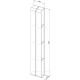 Полка Aquanet Магнум H 200х1300х112 мм вертикальная белый матовый 00326462