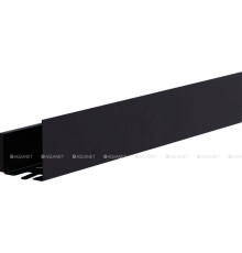 Полка Aquanet Магнум Н 500х120х100 мм с крючками черный матовый 00341533