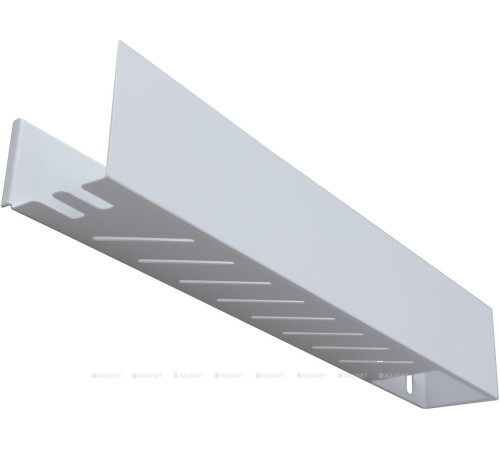 Полка Aquanet Магнум Н 700х120х100 мм с крючками белый матовый 00341540