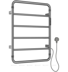 Полотенцесушитель электрический Allen Brau PRIORITY R 640x475 мм браш. никель 7.31000-BN