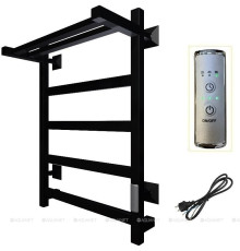 Полотенцесушитель электрический Тругор ПЭК сп 20 кв П 60х50 с полкой черный 00298725