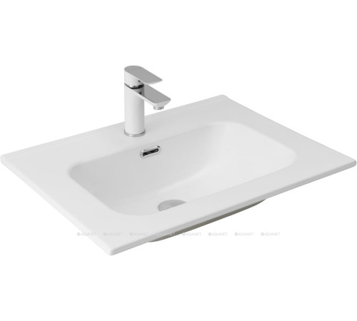 Раковина-столешница Aquanet Flat 60 белый матовый 00330429
