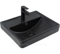Раковина накладная Aquanet Ирис 515х415х185 мм черный матовый 00329246