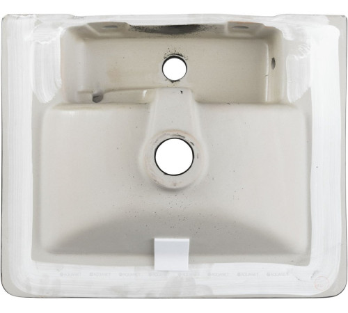 Раковина накладная Aquanet Ирис 515х415х185 мм черный матовый 00329246