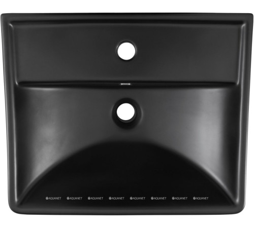 Раковина накладная Aquanet Ирис 515х415х185 мм черный матовый 00329246
