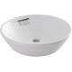 Раковина накладная Allen Brau FANTASY Round Ø450 мм без отверстия белая 4.11019.20