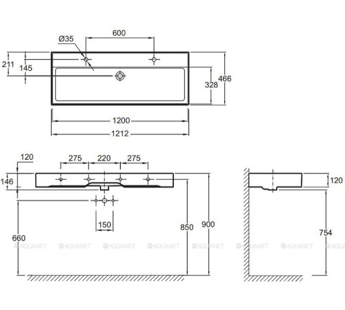 Раковина Jacob Delafon Vivienne 120х46 см белый EXBK112-00