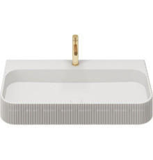 Раковина подвесная Vincea Solid Surface 750х460х120 мм белый матовый VWB-6SG75MW