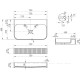Раковина подвесная Vincea Solid Surface 750х460х120 мм белый матовый VWB-6SG75MW