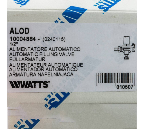 Клапан подпиточный Watts ALIMAT ALOD 1/2 латунь 10004884