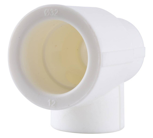 Тройник переходной Kalde 32х25х20 мм белый 3212-tio-322520