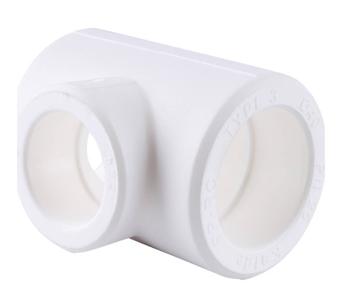 Тройник переходной Kalde 40х32х40 мм белый 3212-tio-403240