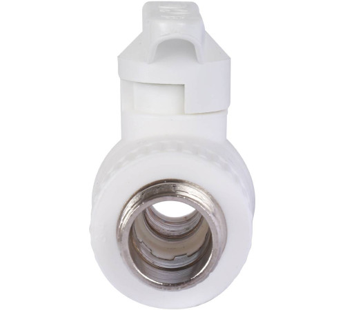 Кран шаровой Kalde комбинированный 25x3/4 наружная резьба белый 3242-vlb-250c05