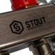 Коллекторная группа из нержавеющей стали STOUT с расходомерами 6 выходов SMS 0907 000006