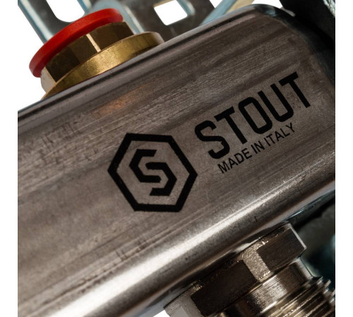 Коллекторная группа из нержавеющей стали STOUT без расходомеров 5 выходов SMS 0922 000005