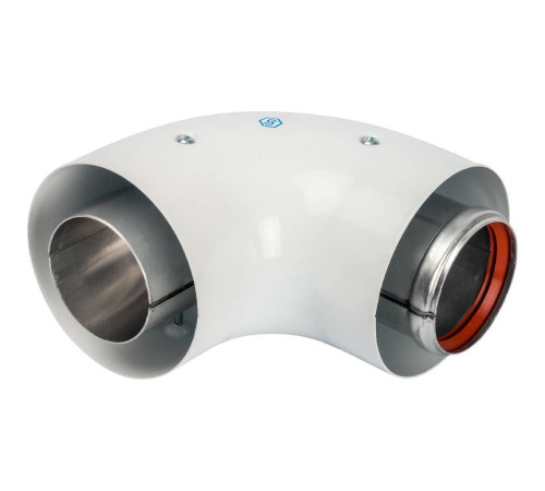 Адаптер для котла угловой 90° коаксиальный STOUT DN 60/100 (Vaillant, Protherm) SCA-6010-230190