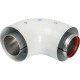 Адаптер для котла угловой 90° коаксиальный STOUT DN 60/100 (Vaillant, Protherm) SCA-6010-230190