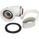 Адаптер для котла угловой 90° коаксиальный STOUT DN 60/100 (Bosch, Buderus) SCA-6010-240190
