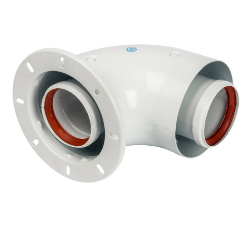 Адаптер для котла угловой 90° коаксиальный STOUT DN 60/100 (Bosch, Buderus) SCA-6010-240190