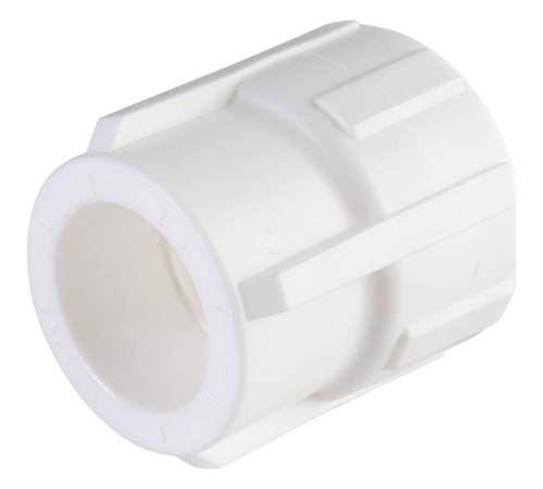 Муфта комбинированная Политэк PP-R 25х3/4 ВР белая 9100002534