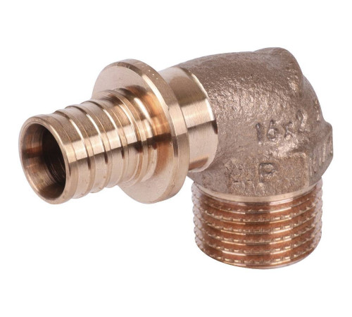 Угольник-переходник REHAU RAUTITAN RX+ 16-R 1/2 наружная резьба бронза 14563471001