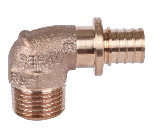 Угольник-переходник REHAU RAUTITAN RX+ 16-R 1/2 наружная резьба бронза 14563471001