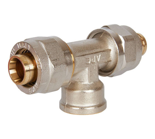 Тройник-переходник обжимной STOUT с внутренней резьбой 20х1/2х20 SFS-0012-001220