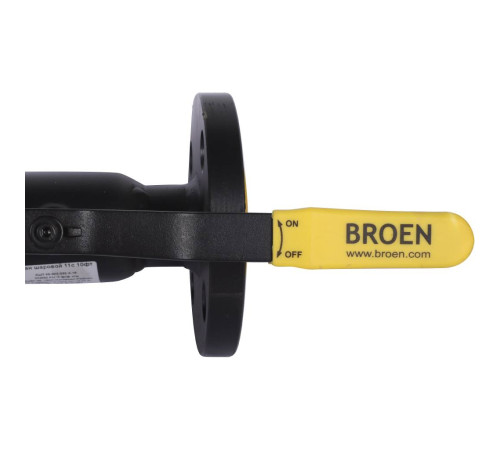 Кран шаровой стальной BROEN КШТ 11с10фт DN 32 PN 16 фланцевый 9459441