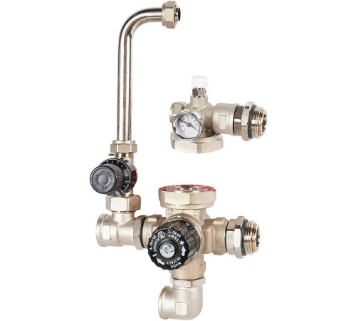 Насосно-смесительный узел STOUT SDG-0120 с байпасом без насоса SDG-0120-002000