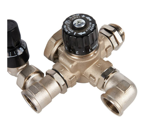 Насосно-смесительный узел STOUT SDG-0120 с байпасом без насоса SDG-0120-002000