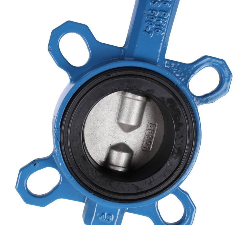 Затвор дисковый поворотный Tecofi VPI4449 DN 65 PN 16 межфланцевый диск нержавеющая сталь VPI4449-02EP0065