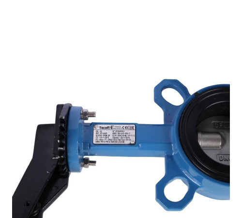 Затвор дисковый поворотный Tecofi VPI4449 DN 65 PN 16 межфланцевый диск нержавеющая сталь VPI4449-02EP0065