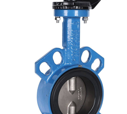 Затвор дисковый поворотный Tecofi VPI4449 DN 80 PN 16 межфланцевый диск нержавеющая сталь VPI4449-02EP0080