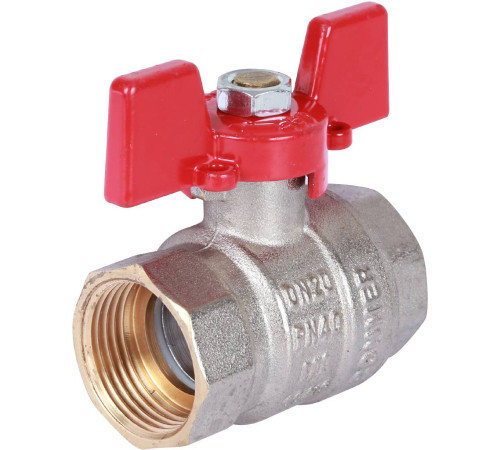Кран шаровой ROMMER 3/4 ВР/ВР ручка бабочка RBV-0003-0110220