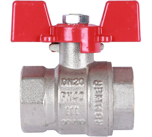 Кран шаровой ROMMER 3/4 ВР/ВР ручка бабочка RBV-0003-0110220