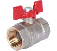 Кран шаровой ROMMER 1 ВР/ВР ручка бабочка RBV-0003-0110225