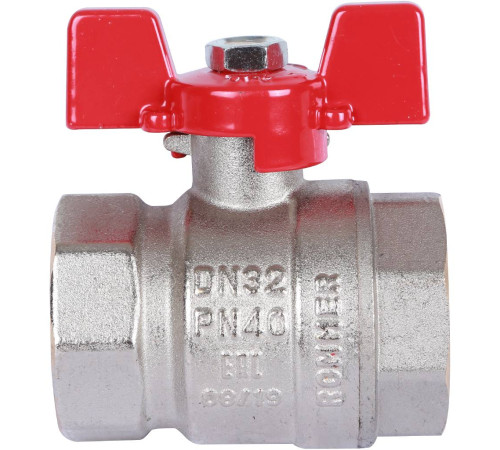 Кран шаровой ROMMER 1 1/4 ВР/ВР ручка бабочка RBV-0003-0110232