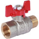 Кран шаровой ROMMER 1/2 ВР/НР ручка бабочка RBV-0004-0210215