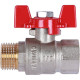 Кран шаровой ROMMER 1/2 ВР/НР ручка бабочка RBV-0004-0210215
