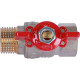 Кран шаровой ROMMER 1/2 ВР/НР ручка бабочка RBV-0004-0210215