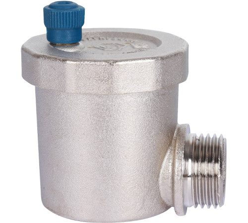 Воздухоотводчик автоматический STOUT вертикальный выпуск угловой 1/2 никелированный SVS-1013-000015