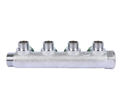 Коллектор регулирующий STOUT 3/4 4 отвода 1/2 плоское уплотнение SMB-6849-341204