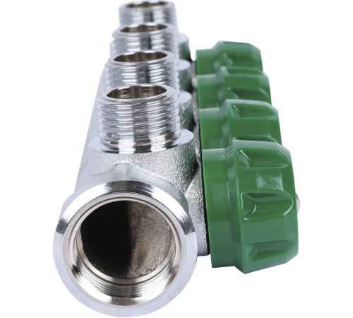 Коллектор регулирующий STOUT 3/4 4 отвода 1/2 плоское уплотнение SMB-6849-341204