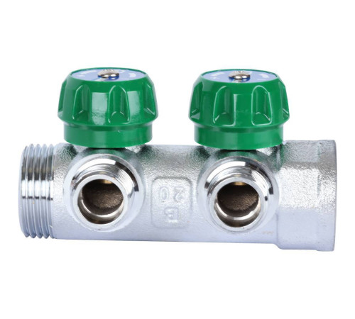 Коллектор регулирующий STOUT 1 2 отвода 1/2 плоское уплотнение SMB-6849-011202