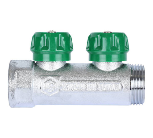 Коллектор регулирующий STOUT 1 2 отвода 1/2 плоское уплотнение SMB-6849-011202