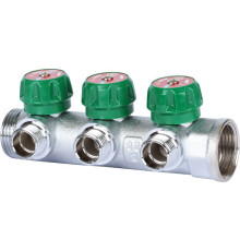 Коллектор регулирующий STOUT 1 3 отвода 1/2 плоское уплотнение SMB-6849-011203