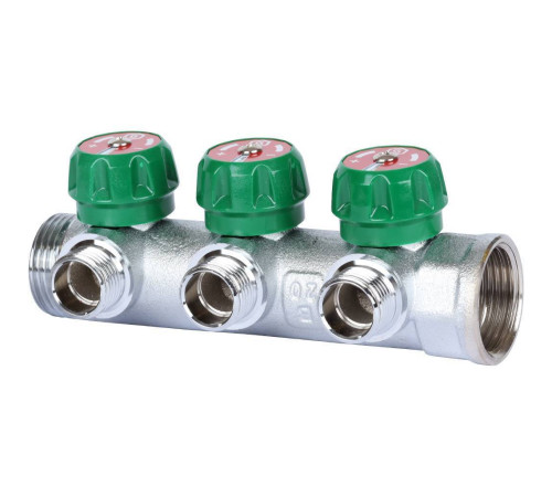 Коллектор регулирующий STOUT 1 3 отвода 1/2 плоское уплотнение SMB-6849-011203